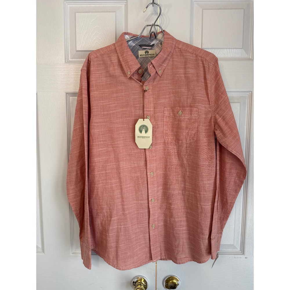NWT Weatherproof Vintage Mens Button Down Shirt Long Sleeve Casual